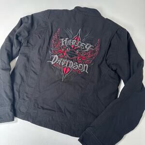 Y2K Harley Davidson Zip Up Jacket